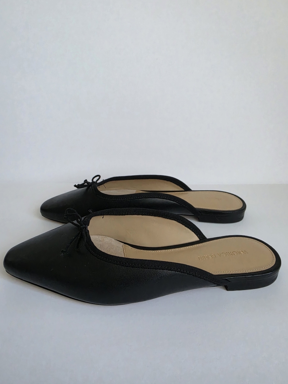 Veronica Beard Catherine Leather Mules - Picture 2 of 7